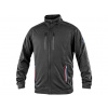 CXS Mikina CXS LEONIS, pánská, černá s HV modro/červenými doplňky - 2XL Čierna-Modrá, 2XL