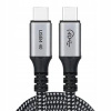 Kábel Choetech USB typ C - USB typ C 1,2 m čierny
