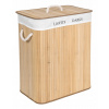 Voľne stojaci kôš na bielizeň Gockowiak béžový bambusový 100 l