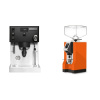 Rancilio Silvia PRO X, černá + Eureka Mignon Specialita, CR orange