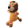Dog Fantasy Silent Squeak lev oranžový 23cm