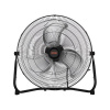 18-palcový 3-rýchlostný 360° podlahový ventilátor s nastaviteľným sklonom, vysokorýchlostný priemyselný ventilátor