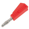 Banánik konektor, laboratórny, červený prepojovací