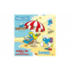 Samolepkový obrázkový album - Šmolkovia - Hraj sa so samolepkami 20,5x21cm