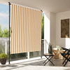 Vonkajšia roleta oranžovo-biela 150x270 cm látka a oceľ-ForU-368770