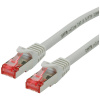 Roline 21.15.2608 RJ45 sieťové káble, prepojovacie káble CAT 6 S/FTP 15.00 m sivá dvojžilový tienený, bez halogénov, samozhášavý 1 ks; 21.15.2608