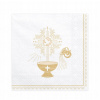 Servítky na krst PartyDeco SP33-65-019 zlaté 33x33 cm 20 ks