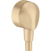 HANSGROHE FixFit E prípojka hadice bez spätného ventilu, kartáčovaný bronz, 27454140