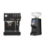 Ascaso Steel UNO PID, Black&Wood + Eureka Atom 60, black