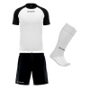 Futbalová sada Givova Kit Capo pre celé mužstvo, od 12 ks, biela/ čierna počet ks v sade: 12 hráčskych setov