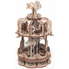 Drevený 3D model puzzle kolotoč
