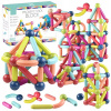 Magnetické kocky click4TOYS, sada 98 plastových dielikov pre deti od 3 rokov