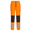 Portwest KX346 KX3 Jogger Hi-Vis Flexi Reflexné nohavice oranžová/čierna 3XL