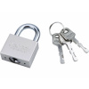 Zámok visiaci 40mm, oceľový, poniklovaný, 3x bezpečnostný kľúč