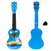 ECOTOYS Detské ukulele 4 strunové s trsátkom modré