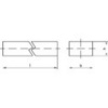 TOOLCRAFT 138544 ocel C45 + C klinová oceľ (d x š) 1000 mm x 8 mm 10 mm 1 ks; 138544