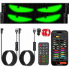 2x Automobilová lampa s LED pásikom Devil Eyes 70*173 mm Nákladné auto TIR SUV