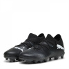Puma Future 7 Match Rush Junior Firm Ground Football Boots Black/White 5 (38)