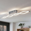 Lucande stropné LED svetlo Roan, 115 cm, chróm, nerezová oceľ - 9624373