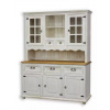 Masívny kredenc WHITE HOME Slim VIT104 Barevné provedení: Bílá patina K03 - tmavý vosk K02