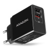 AXAGON ACU-QS24, sieťová nabíjačka QC & SMART 24 W, 2x port USB-A, QC3.0/AFC/FCP + 5V/1,2A ACU-QS24