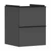 Hansgrohe Xelu Q skrinka 48x49.5x60.5 cm závesná kúpeľňová skrinka pod umývadlo čierna-sivá 54020670