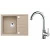 Set Alveus (dřez Intermezzo 30 Beige 55 + baterie Tonia Chrom) SETA375