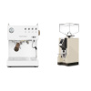 Ascaso Steel DUO PID, White&Wood + Eureka Mignon Specialita, CR cream