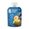 Gerber Natural vrecko Hruška a slivka ovocná desiata 90 g