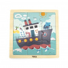 Drevené puzzle pre najmenších Viga 9 ks Loď