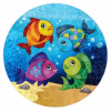 Dětský kusový koberec Junior 51594.801 Ocean 160x160 (průměr) kruh cm