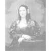 ZUTY Bodkovanie - MONA LISA SO SLÚCHADLAMI Rámovanie: bez rámu a bez vypnutia plátna, Rozmer: 80x100 cm