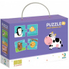 DODO Puzzle Čo jedia zvieratká? 12x2 dieliky