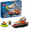LEGO stavebnica LEGO® City 60373 Hasičská záchranná loď a čln (5702017416335)