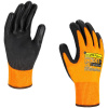 ProTop Protiporézne pracovné rukavice X-CUT5 PU (balenie-12párov) - Oranžová, 10