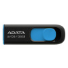 A-Data ADATA Flash disk 128GB UV128, USB 3.1 Dash Drive (R:90/W:40 MB/s) čierna/modrá AUV128-128G-RBE