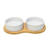 Nobby stojan + 2 misky BAMBASSO 2x 400 ml