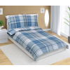 Bellatex Povlečení krepové Kostka modrá 140x200 + 70x90 cm