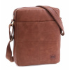 Pánská kožená taška přes rameno Sendi Design T-701 koňakově hnědá