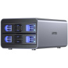 Unitek RAID kryt pre SATA 2,5'/3,5'' disk 4 režimy 40TB USB C 10Gb/s