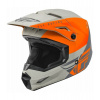 Prilba KINETIC STRAIGHT, FLY RACING, detská (oranžová/sivá) Velikost: YS