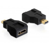 Delock adaptér HDMI mini C samice > HDMI micro D samec 65271