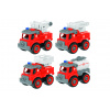 Wiky vehicles Auto šroubovací hasičské 4 ks 13 cm