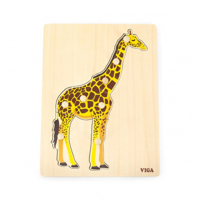 puzzle drevené žirafa – Heureka.sk