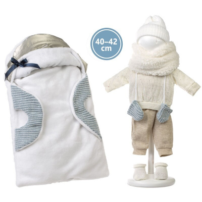 LLORENS - M740-03 oblečenie pre bábiku bábätko NEW BORN veľkosti 40-42 cm