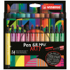 Fixy STABILO Pen 68 MAX - ARTY - 24 ks sada (4006381590037)