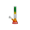 Sklenený bong Flow Beaker Rasta 35 cm