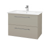 Dreja Umývadlová skrinka GIO SZZ2 80 - M05 Béžová mat / Úchytka T02 / M05 Béžová mat