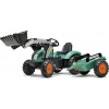Falk šliapací traktor SUPER LOADER 1054AM s nakladačom a prívesom - zelený