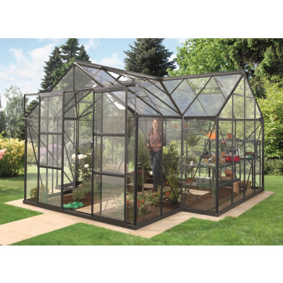 VITAVIA GARDEN skleník VITAVIA SIRIUS číre sklo 3 mm čierny LG1204